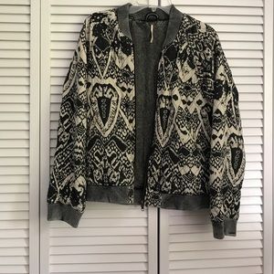 Free People printed bomber jacket